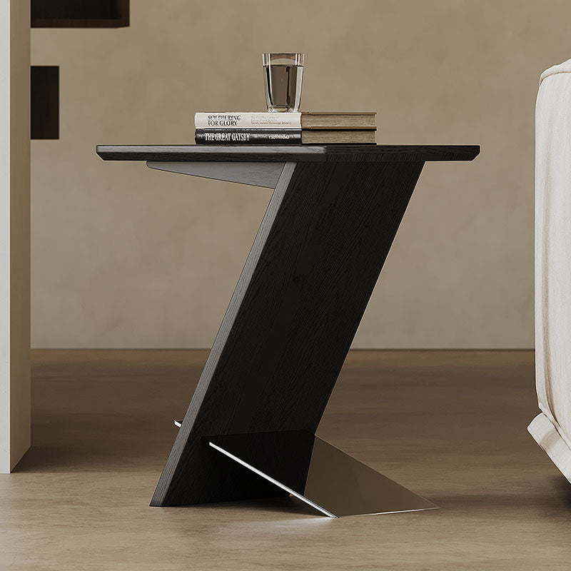 Eunice Side Table With Magazine Rack, Solid Wood-Rit Concept-Rit Concept