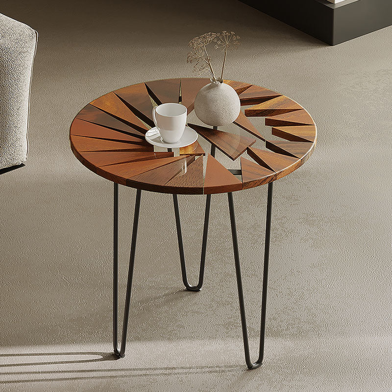 Morris Side Table, Walnut & Carbon Steel-Rit Concept-Rit Concept