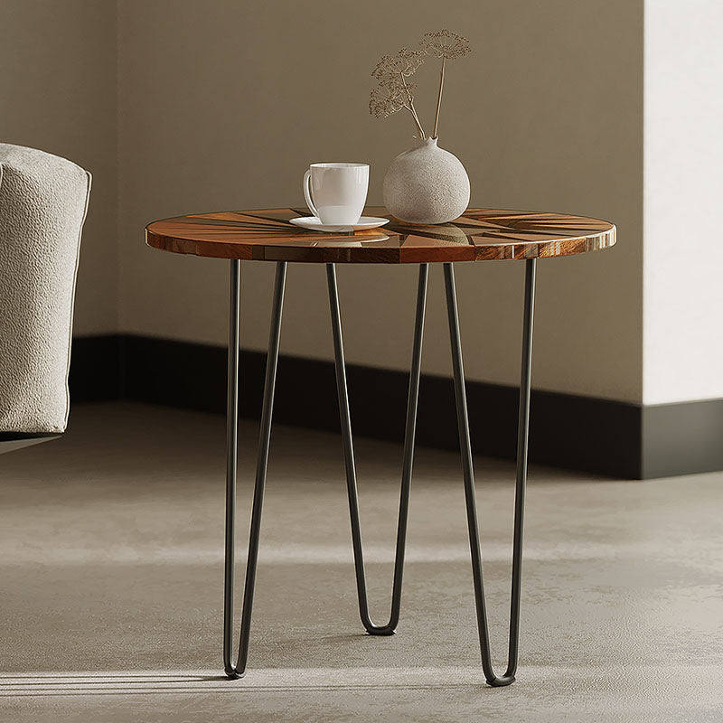Morris Side Table, Walnut & Carbon Steel-Rit Concept-Rit Concept