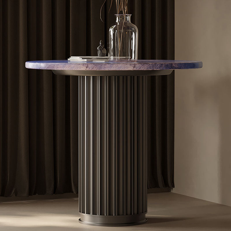 Tabitha Side Table, Purple & Marble & Aluminum Alloy-Rit Concept-Rit Concept