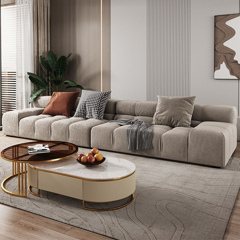 Grant Four Seater Sofa, Grey Velvet-Rit Concept-Rit Concept