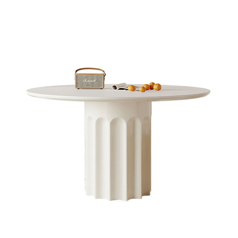 Heman Round Dining Table detail showing table finish and proportions