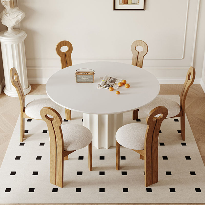 Heman Round Dining Table front view as a modern dining table