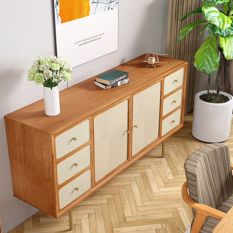 Babs Rattan Sideboard with Drawers, Wood - Rit Concept