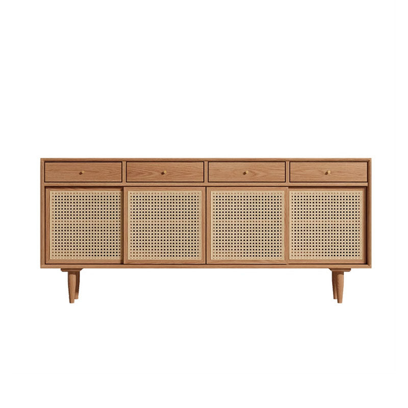 Bertha Rattan Sideboard with Drawers, Pine Wood - Rit Concept