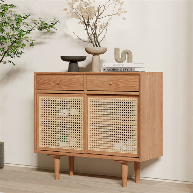 Bertha Rattan Sideboard with Drawers, Pine Wood - Rit Concept