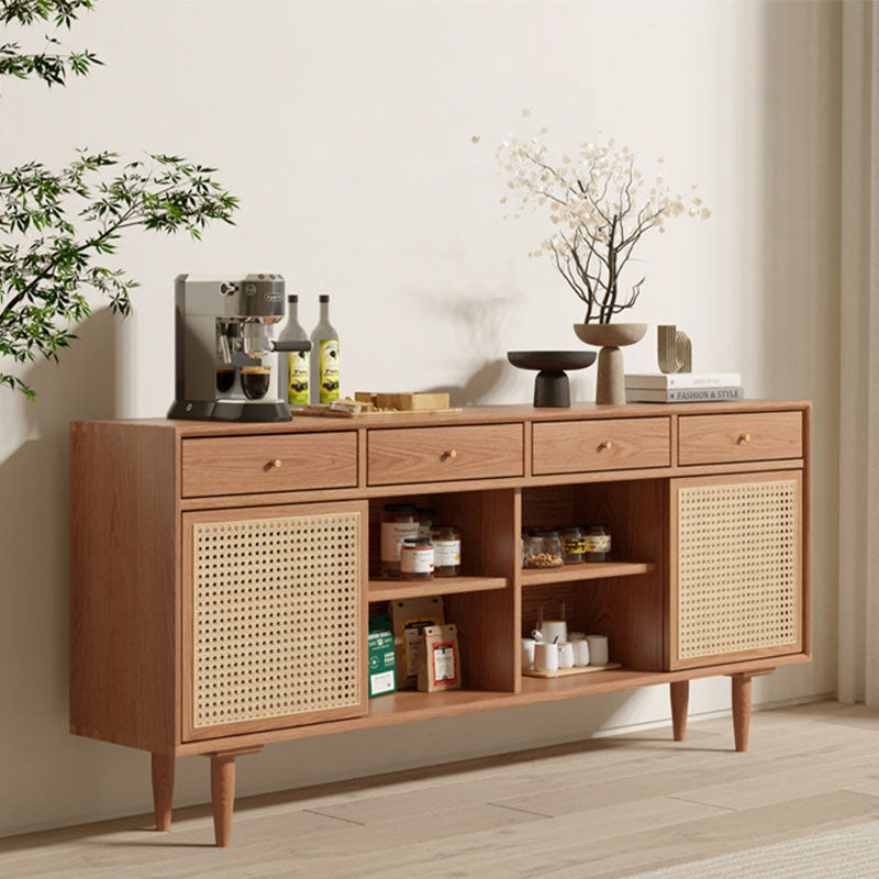 Bertha Rattan Sideboard with Drawers, Pine Wood - Rit Concept