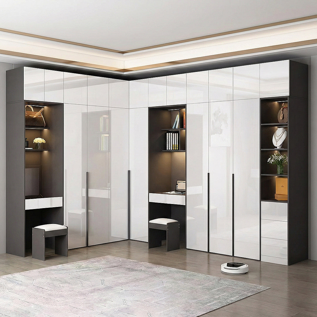 Luxurious L Shape Wardrobe with Dressing Table and Storage wardrobe theatre bristol | Rit Concept Luxurious L Shape Wardrobe with Dressing Table and Storage wardrobe theatre bristol | Rit Concept