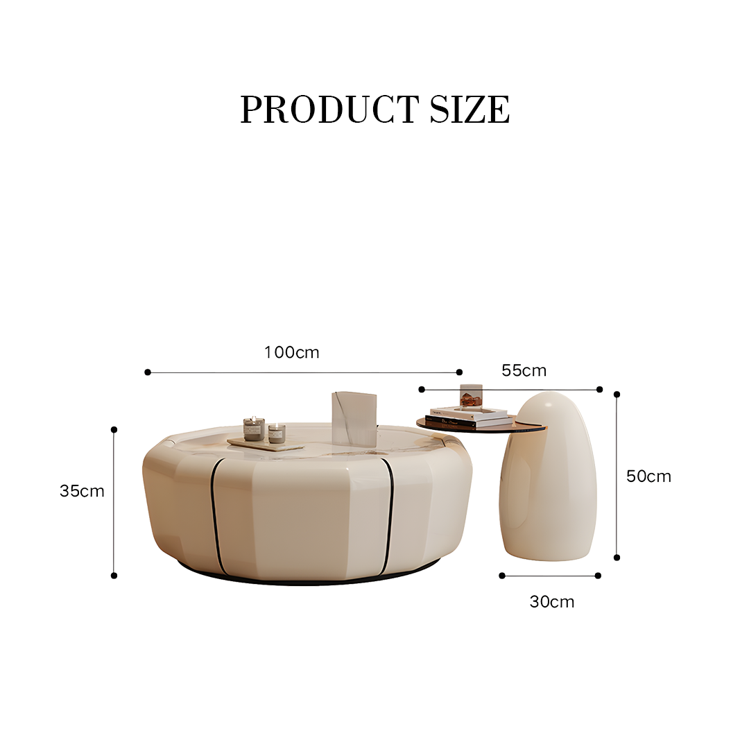 Clara Round Coffee Table Set-Rit Concept-Rit Concept