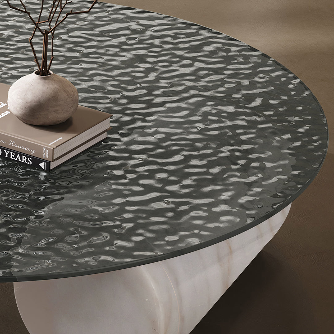 Yetta Art Deco Coffee Table, Black Glass-Ritconcept-Rit Concept