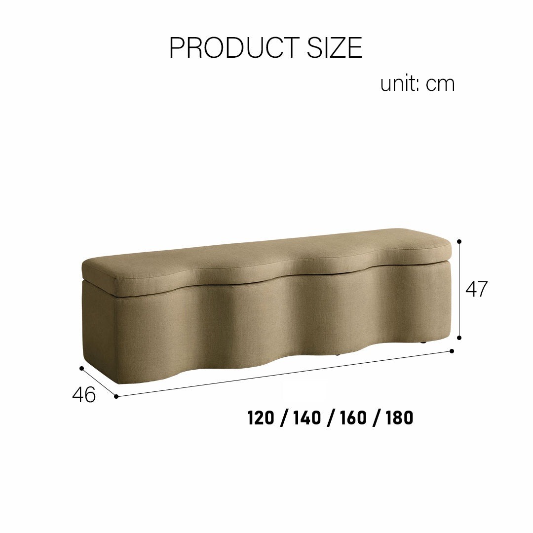 Sampson Storage Bench, Shoe Bench, Linen