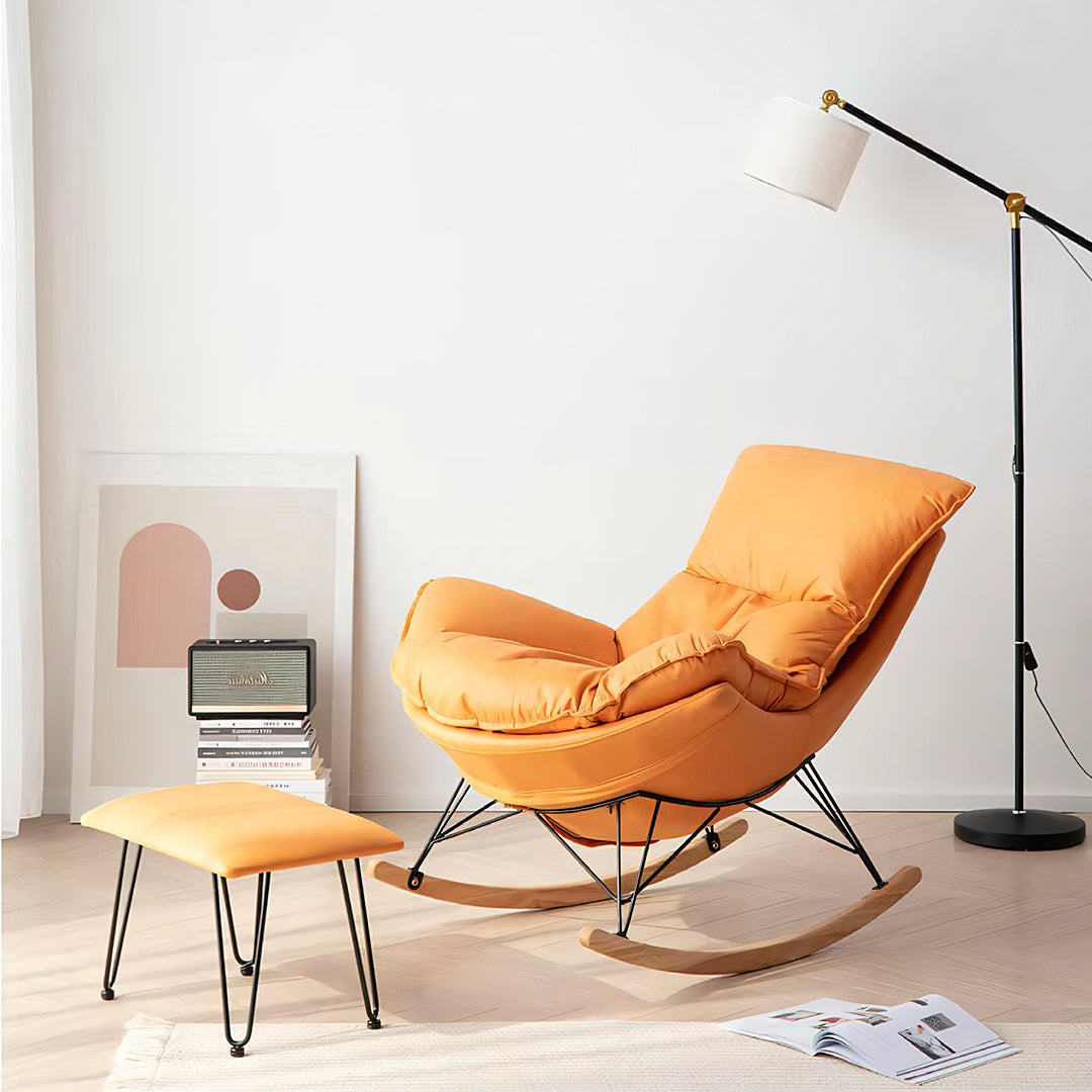 Benitez Rocking Chair With Footstool, More Colors