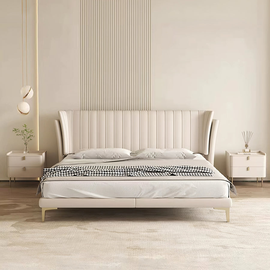 Aisha Floating Bed, King Size, ,Super King Size, No Storage - modern furniture UK