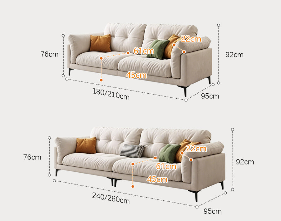 Briar Two Seater, Three Seater, Four Seater Sofa, Velvet product image 7