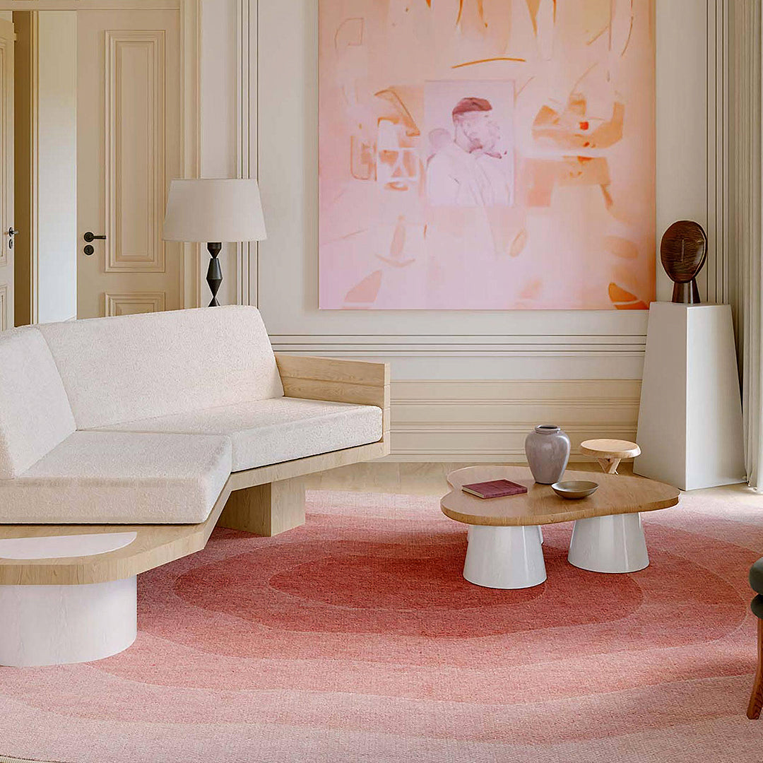 Sofia Blush Gradient Cloud Rug, Various Styles Available - modern rug UK