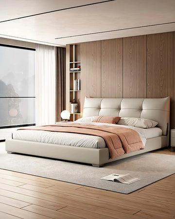 Lit Arjun King Size Super King Size, Cuir