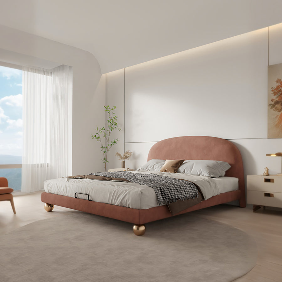 Fatima Bed For Girl, King Size Bed detail view for bedroom storage bed