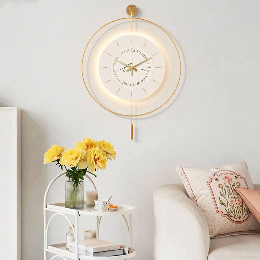 William Simple Style Clock, Round - decorative wall clock UK