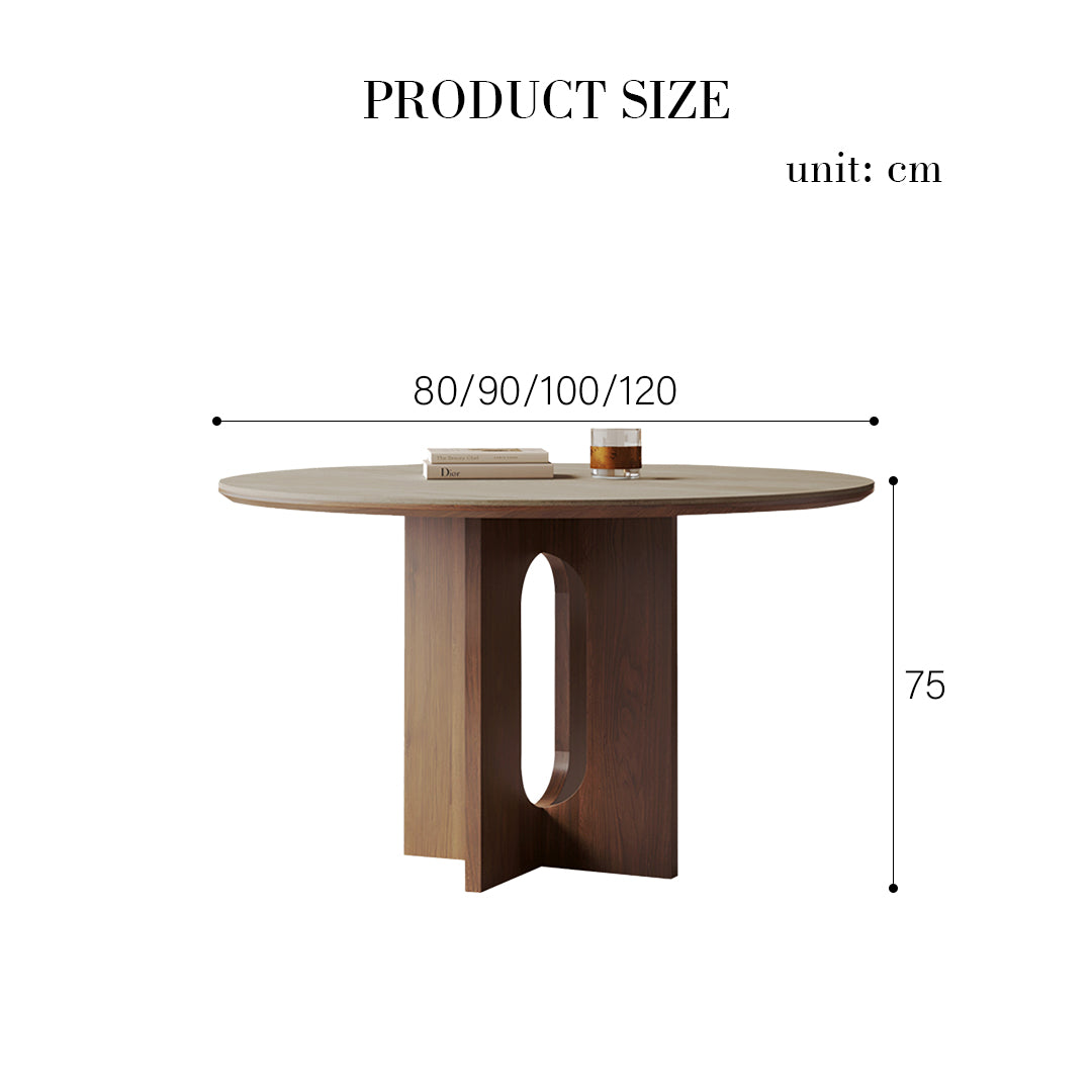 Toure Round Dining Table, Sintered Stone