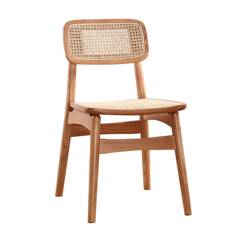 Patten Rattan Dining Chair, Solid Wood-Rit Concept-Rit Concept