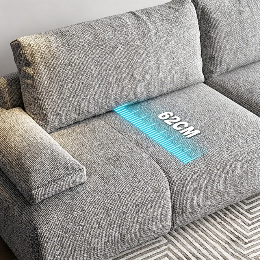 Modern small two seater sofa product view for UK living room