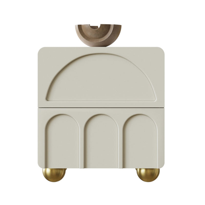 Sal Bedside Table, Cream Or Black - sal bedside cream bedside table UK