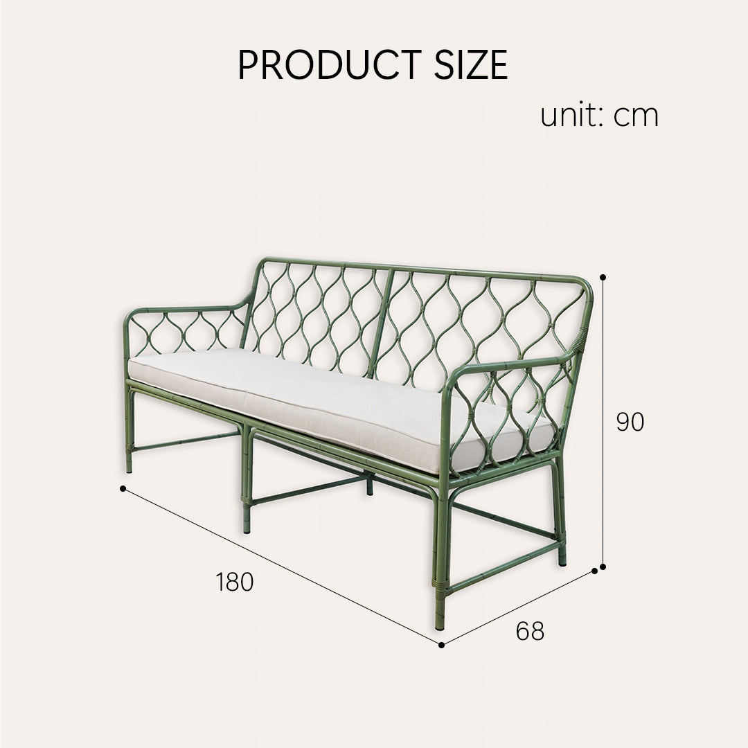 Rizzo Garden Outdoor Sofa Set, Green