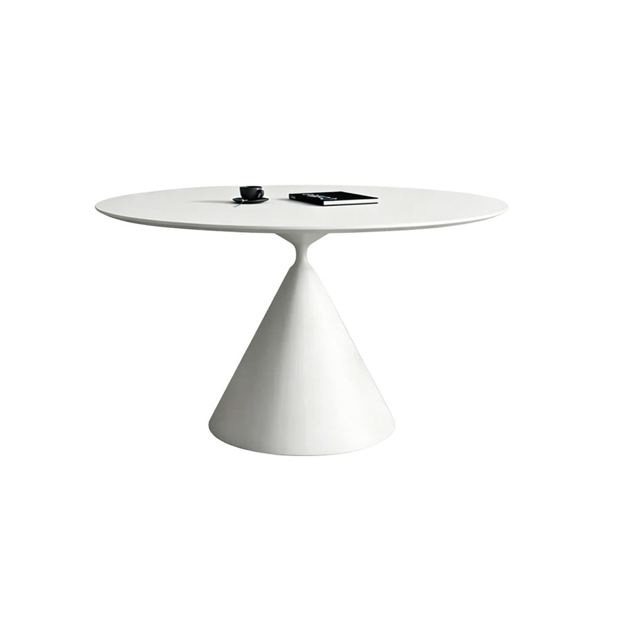 Calvin Cone Round Dining Table detail showing table finish and proportions