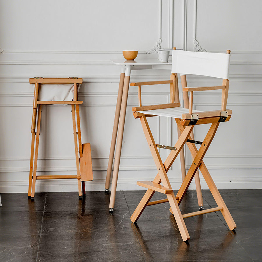Rivas Foldable Bar Stool, Canvas - accent chair UK