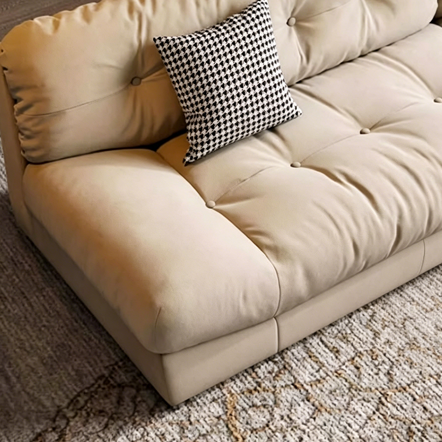 Hudson Soft Two Seater, Three Seater, Four Seater Sofa side view and sofa proportion