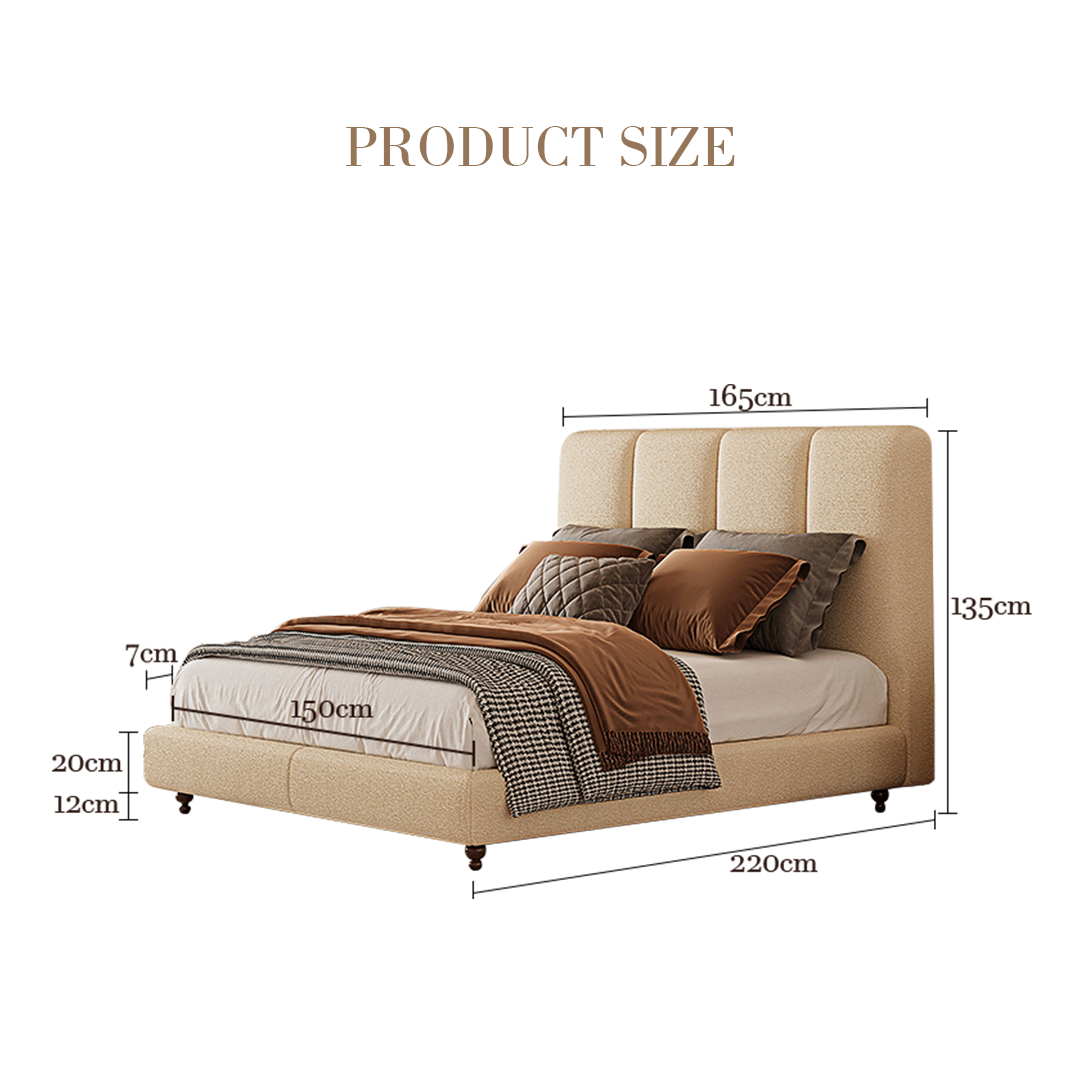 Ambrose Double Bed, Queen Bed-Rit Concept-Rit Concept