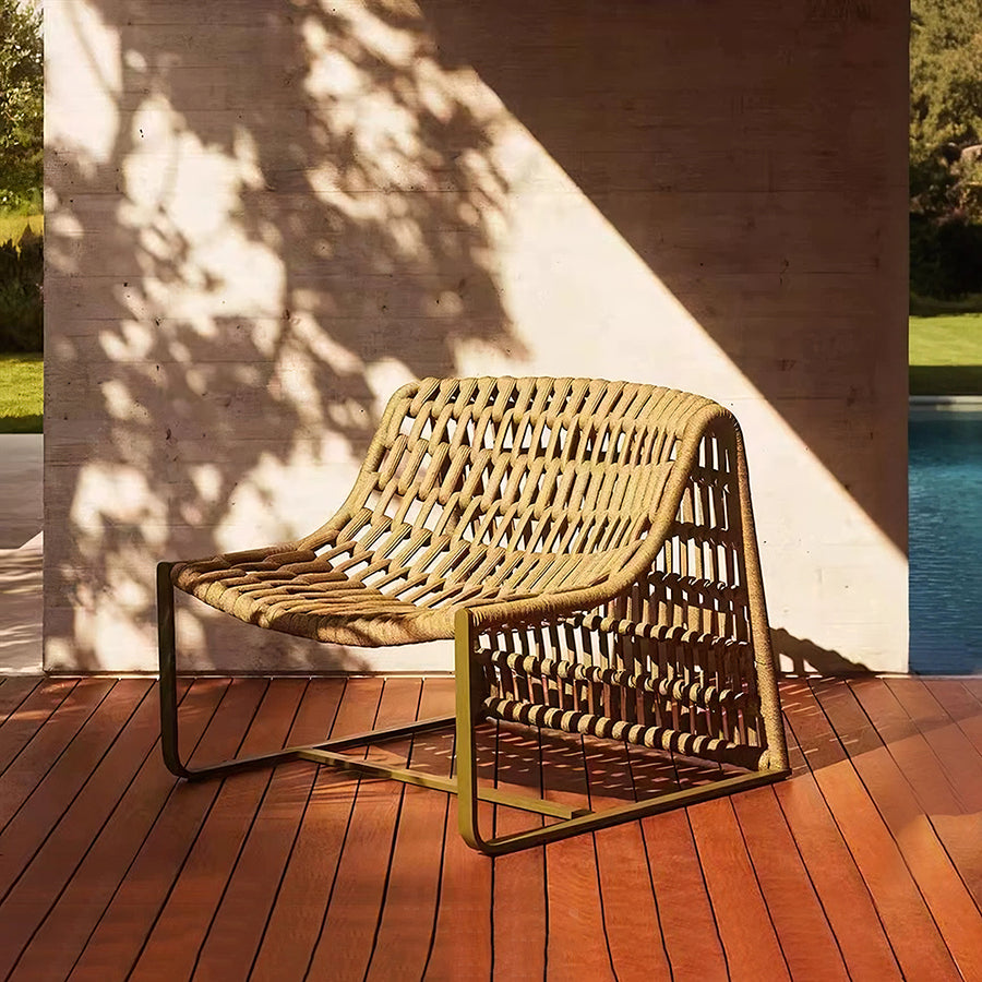 Figueroa Outdoor Lounge Chair With Footstool, Rattan (Clearance) - figueroa outdoor lounge outdoor lounge chair UK