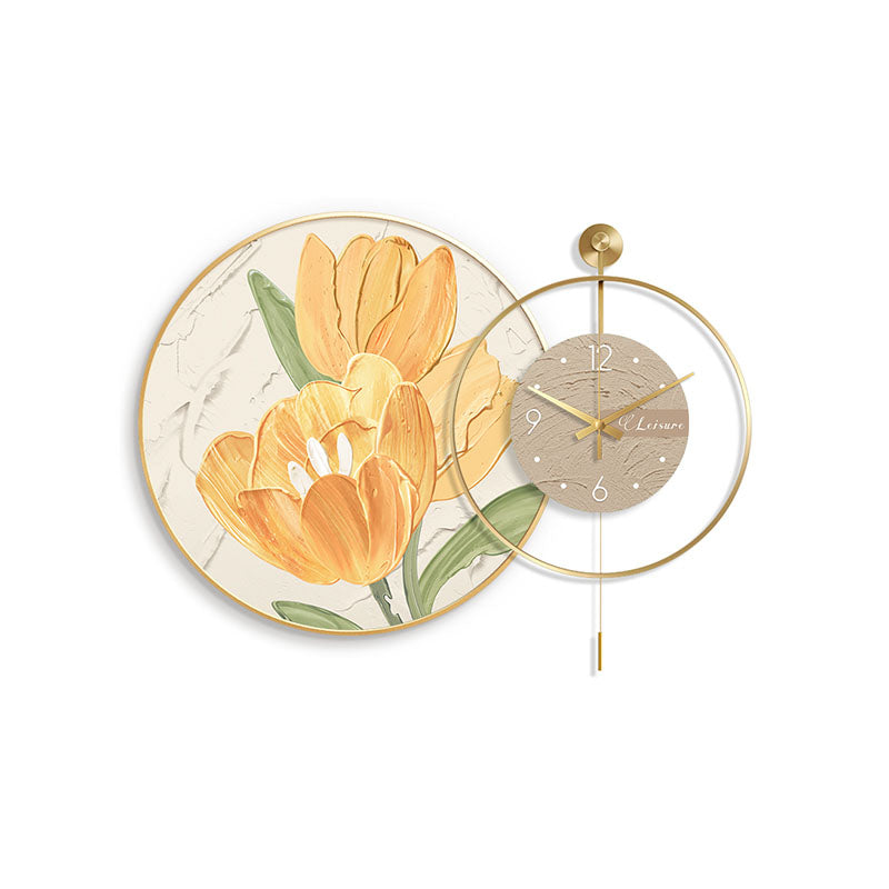 Cici Creative Decorative Tulip Clock - modern wall clock