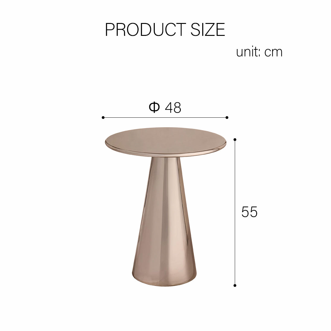 Ghosh Side Table, Stainless Steel