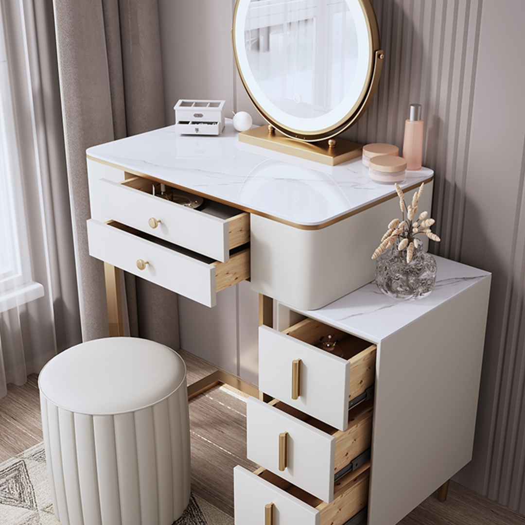 Falecia Dressing Table, White-Rit Concept-Rit Concept