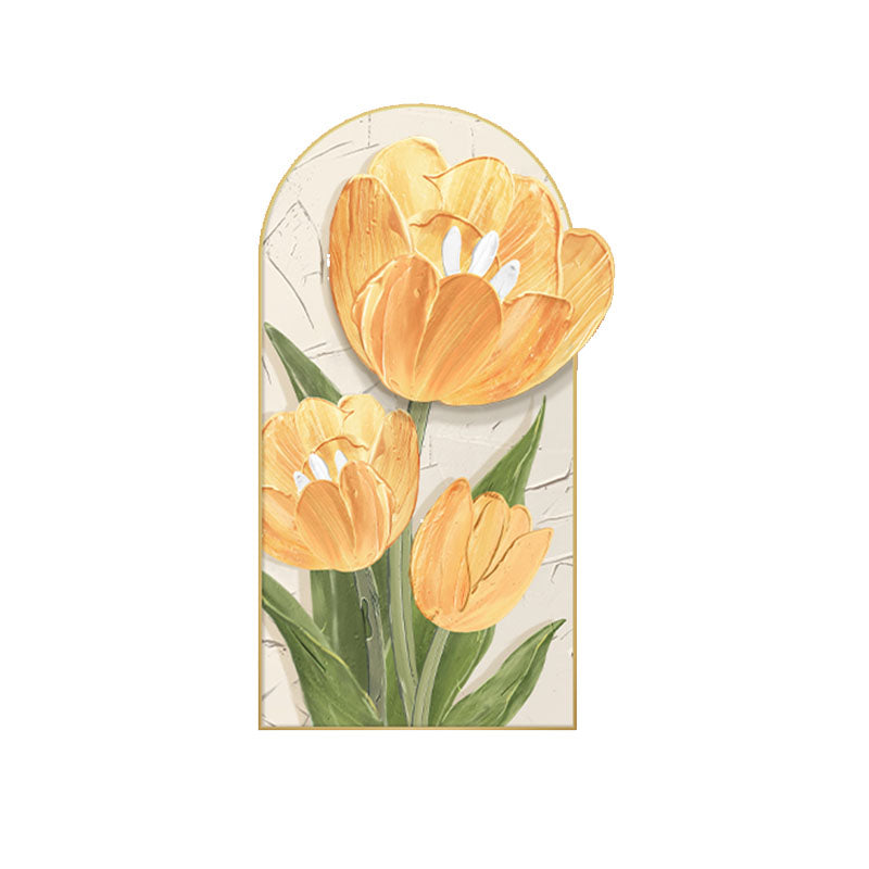 Luminous Tulip Mural Wall Art With Light styled for framed wall art print