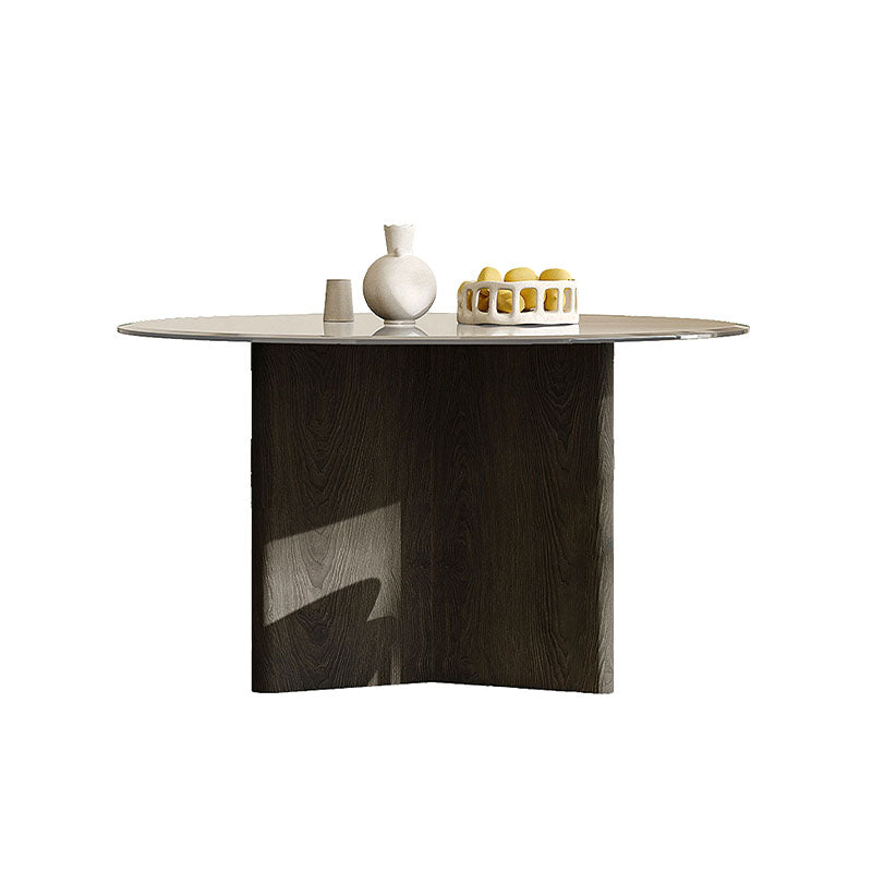 Tricia Dining Table, Black Glass Top, Clearance-Rit Concept-Rit Concept