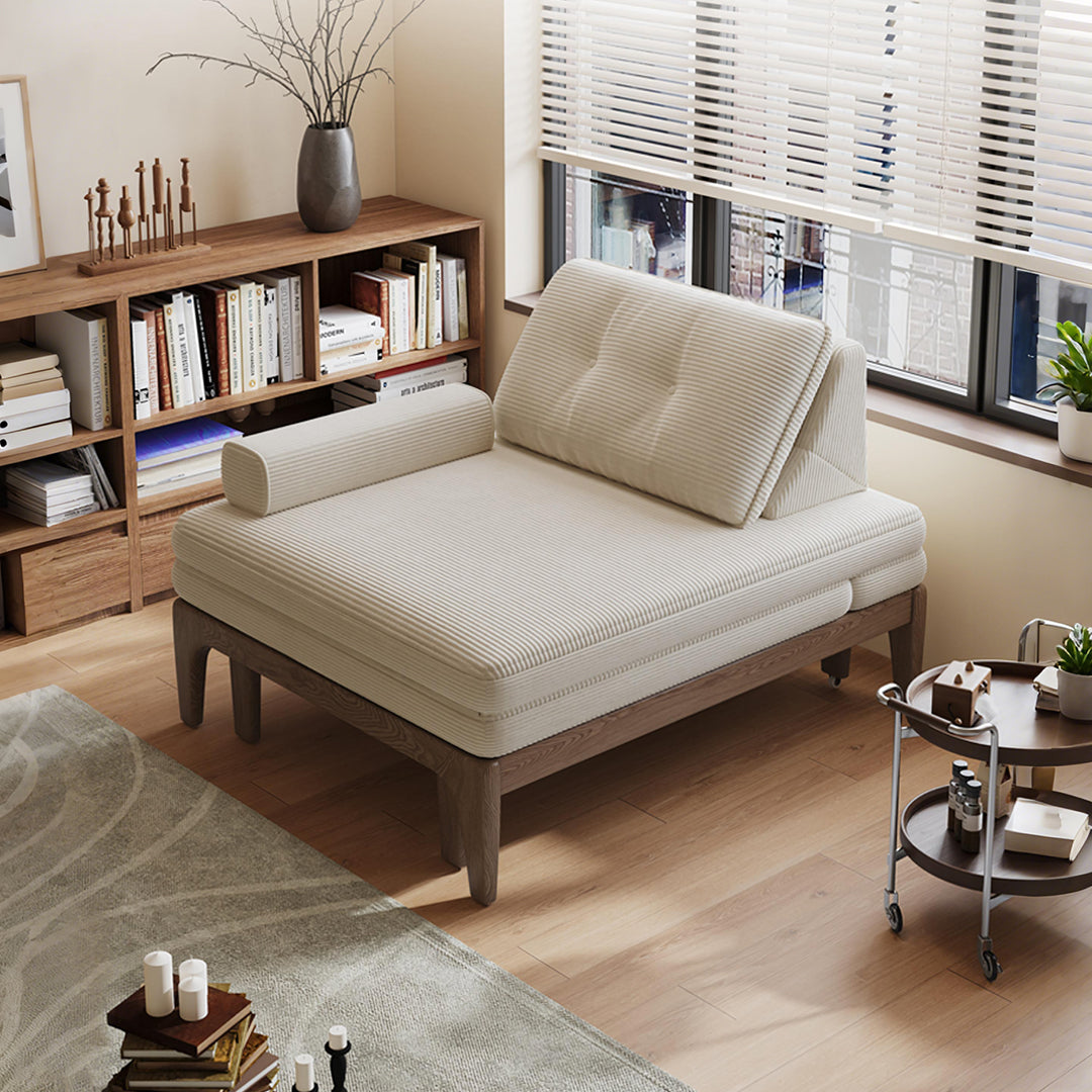 Ranjan Single Sofa Bed, Small 2 Seater Sofa Bed, Corduroy