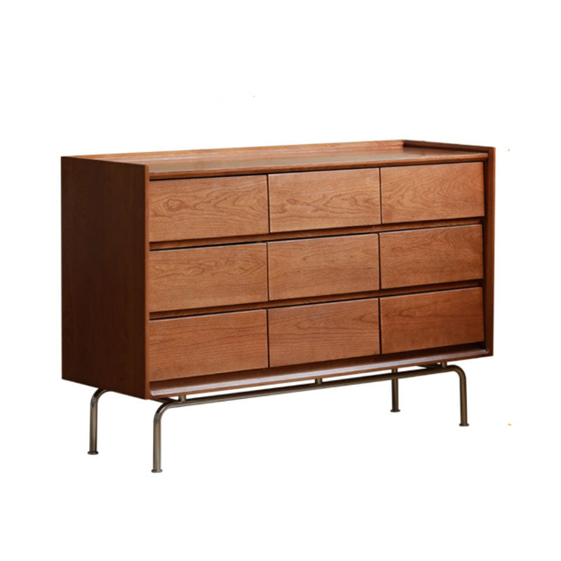 Sam Drawer Cabinet, Cherry Wood - wooden storage sideboard