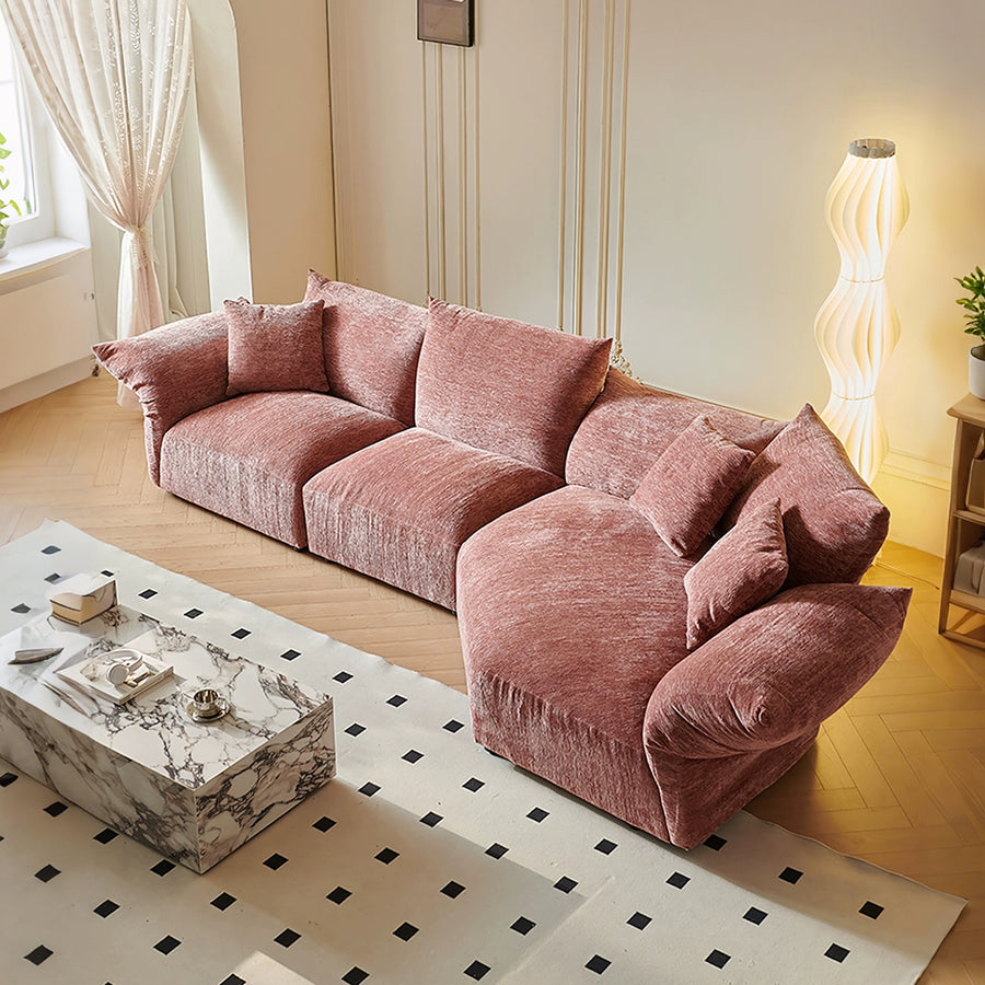Berisha Petal Three Seater Corner Sofa for modern UK living room
