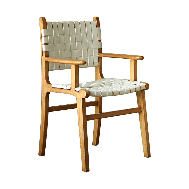 Beau Dining Chair, Ash Wood, Without Armrest detail view for modern dining chairs UK
