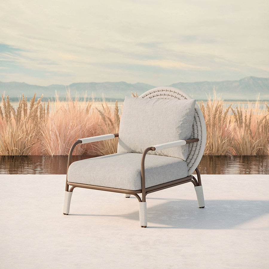 Hodge Outdoor Lounge Chair, Rattan - hodge outdoor lounge rattan outdoor lounge chair UK