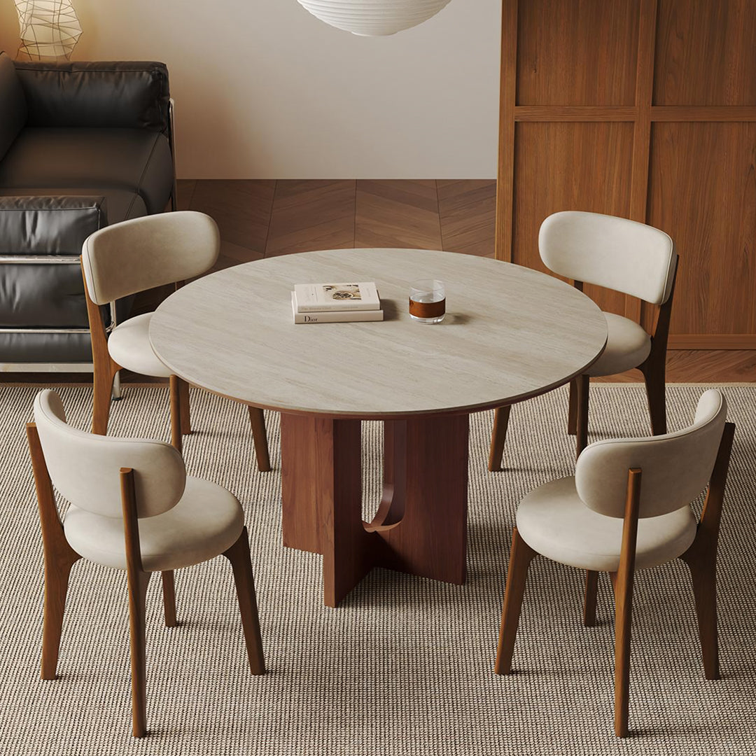 Toure Round Dining Table, Sintered Stone