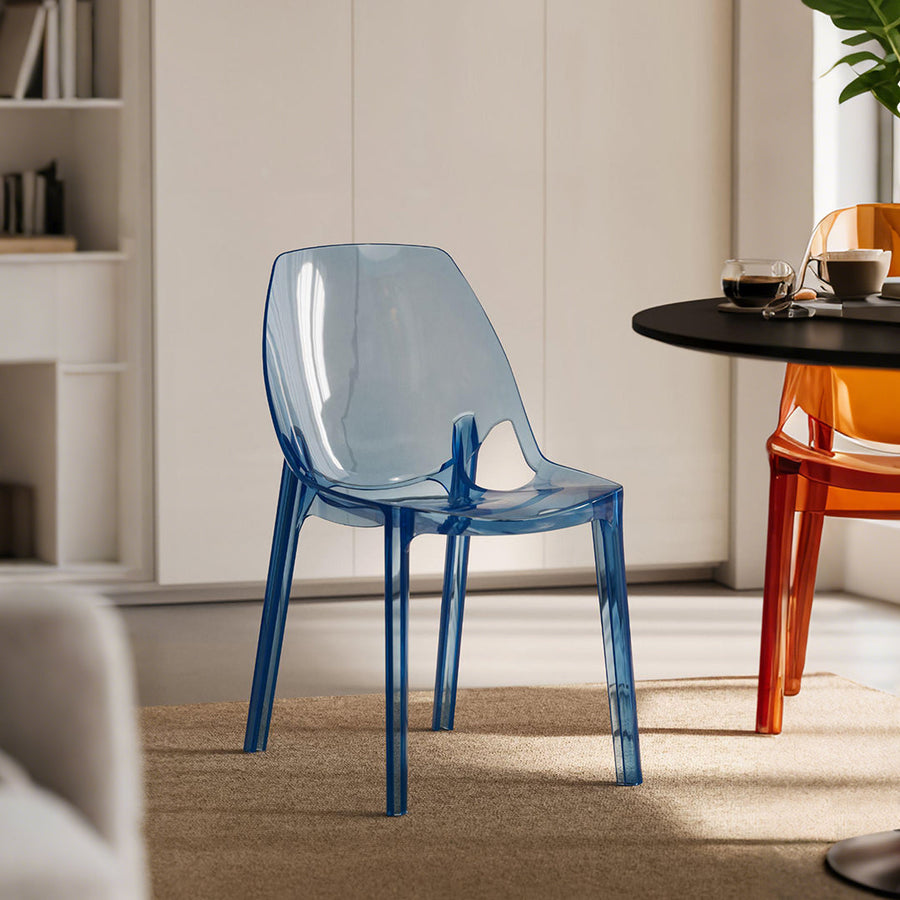 Schmitt Ghost Chair, Plastic Dining Chair, Acrylic - schmitt ghost dining chair UK
