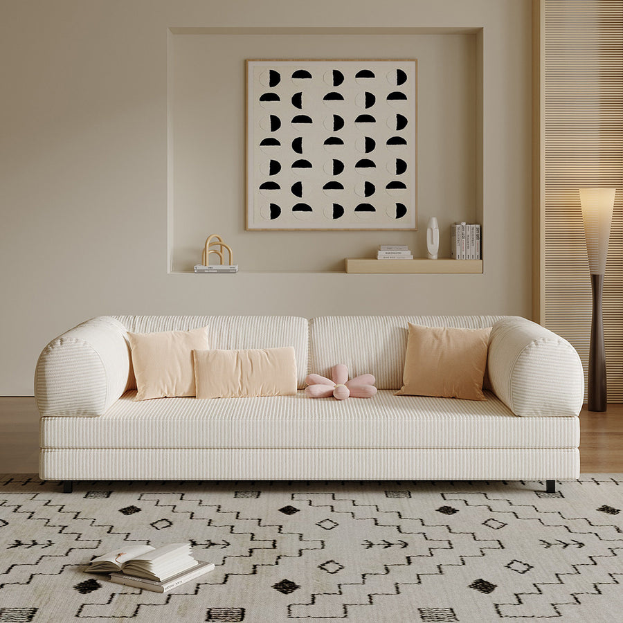 Choudhury Two Seater Sofa Bed lifestyle view with bubble sofa bed