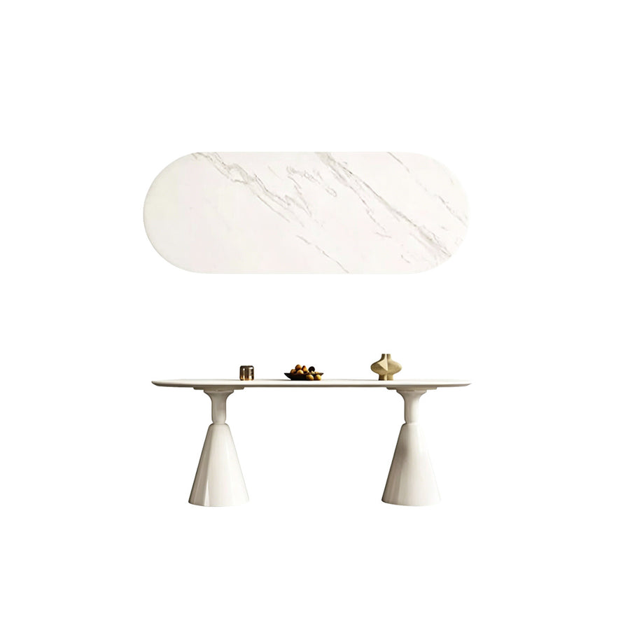 Doreen Dining Table front view as a modern dining table