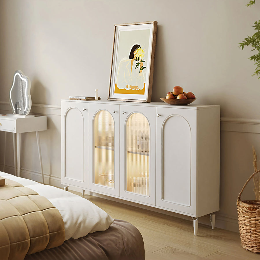 Dmitri Hallway Sideboard, White - dmitri hallway sideboard white sideboard UK