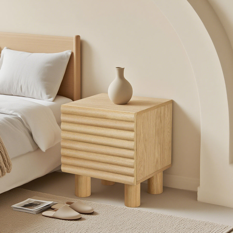 DiGiovanni 2 Drawer Bedside Table, Wood - 2 drawer bedside wooden bedside table UK