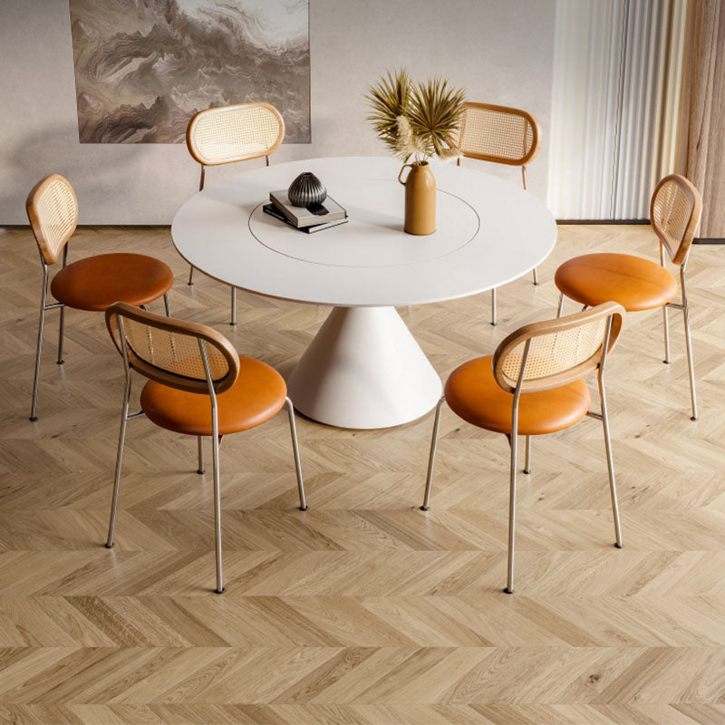 Ozzie Round Dining Table detail showing table finish and proportions
