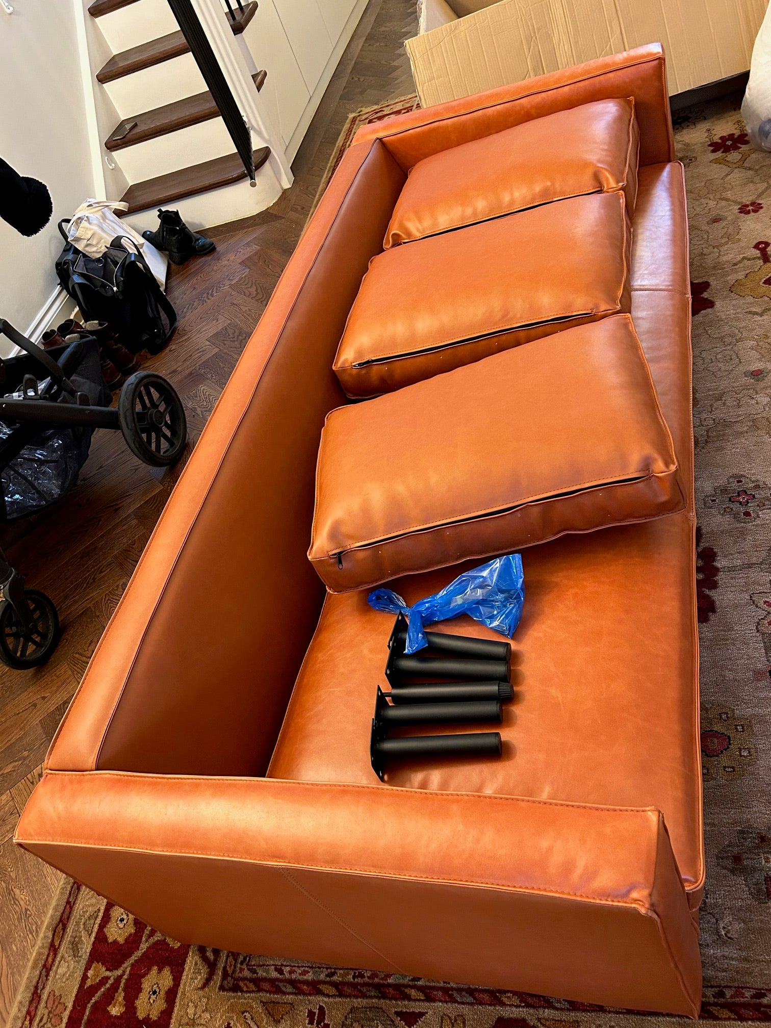 Baxter Three Seater, Real Leather For Clearance-Sofas-Rit Concept-Rit Concept